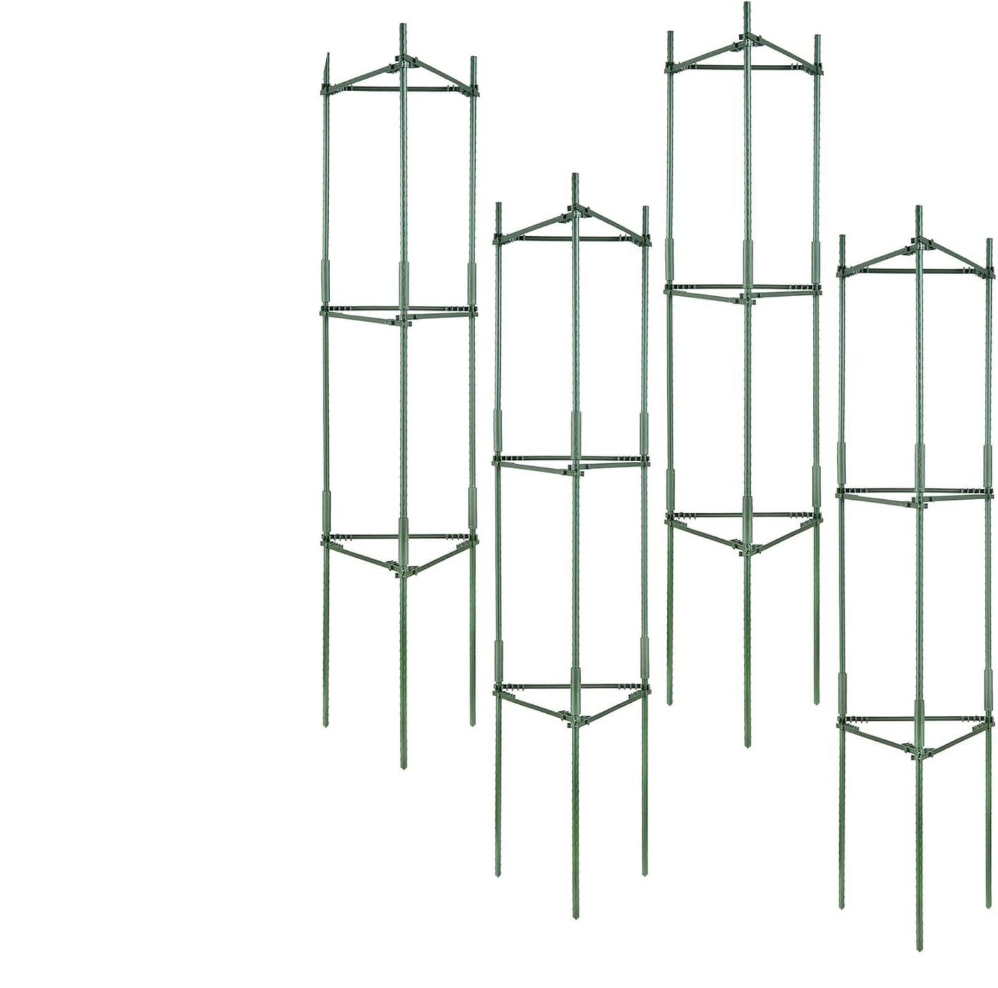 Tomato Cages for Garden and Pots Outdoor,Tomato Plant Stakes,Support Cages Trellis for Climbing Plants Outdoor,Multi-Functional Climbing Vegetables Cages Trellis(48 Inches,4 Pack)