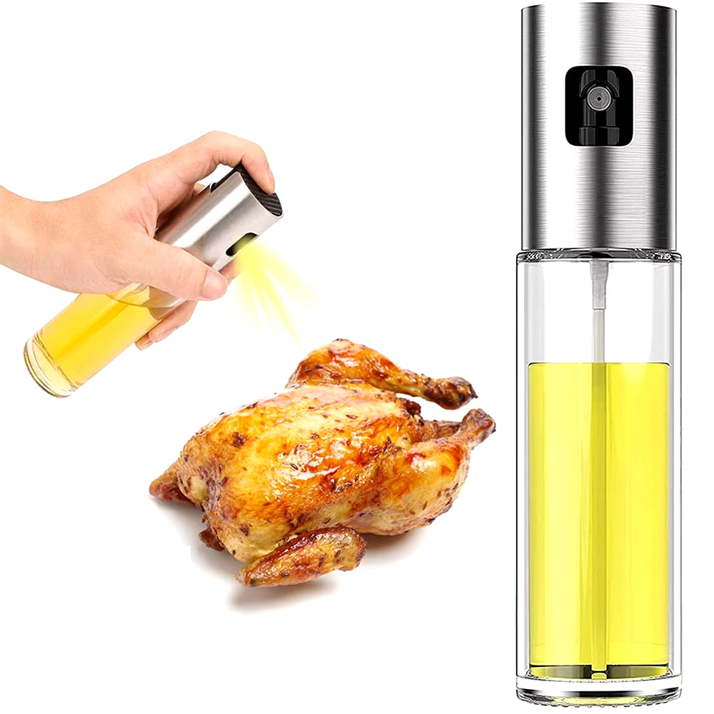 Glass Oil Sprayer for Cooking Olive Spray Mister for Salad BBQ Kitchen Baking Empty Vinegar Bottle