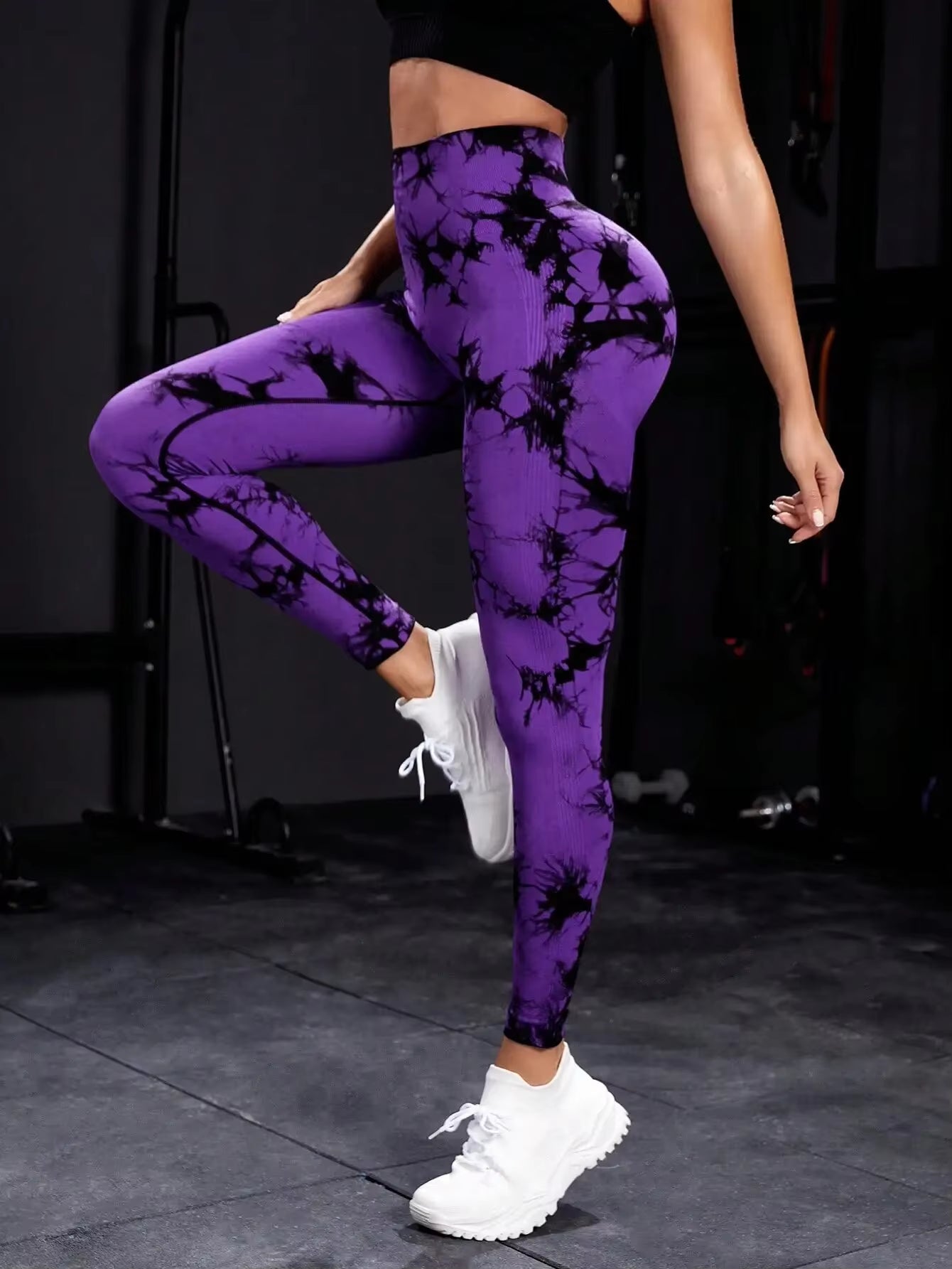 New Tie Dye Yoga Pants Sport Leggings Women Seamless High Waist Push up Woman Tights Fitness Workout Leggins Gym Clothing