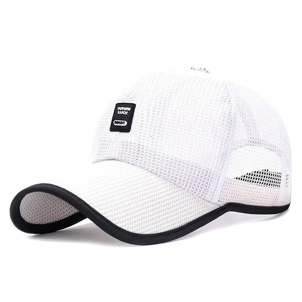 Men Women Quick-Dry Sports Baseball Cap Snapback Sunhat Mesh Patchwork Outdoor Hiking Running Hip Hop Baseball Hats Casquette