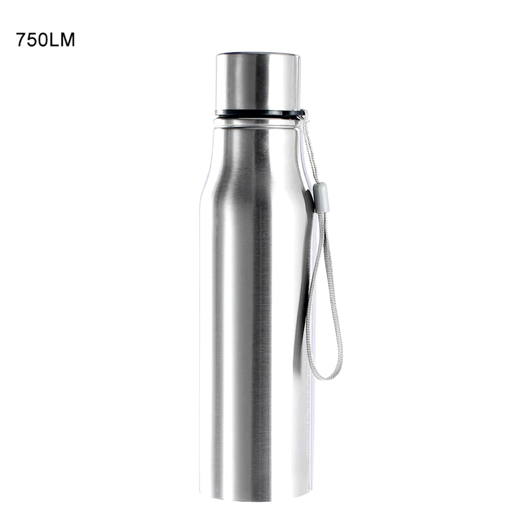 750/1000Ml Portable Sports Cycling Stainless Steel Water Bottle Drinking Cup Bicycle Kettle Drink Bottle Stainless Steel Cup