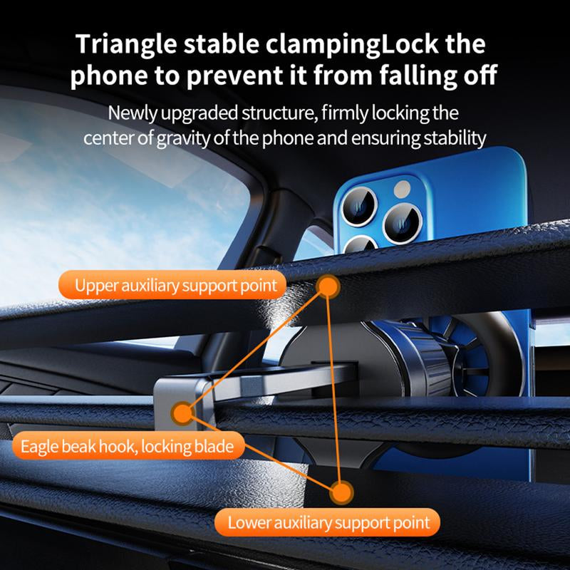 Magnet Phone Holder for Car, Car Dashboard / Front Windshield / Air Vent Phone Holder Magnetic Stand Mount Cradle Universal Fits for Iphone 16 15 14 13 12 11 Pro Max plus Samsung Galaxy Smartphone Accessories