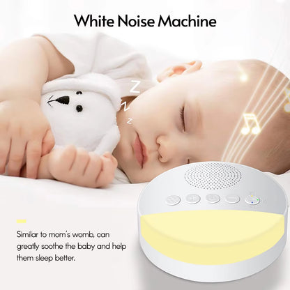 White Noise Sleep Machine Built-In 6 Soothing Sound Soft Breath Light 15/30/60 Intelligent Timing Sleep Machine of All Ages