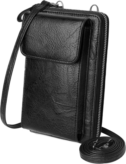 Small Crossbody Bags for Women PU Leather Cell Phone Purse Wallet with Credit Card Slots