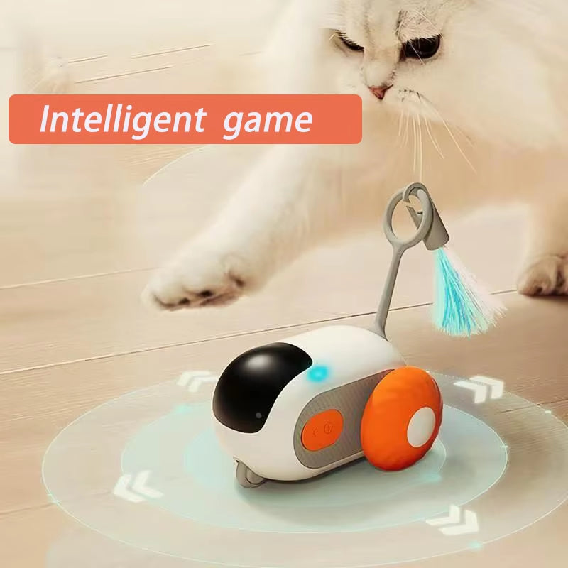 Smart Cat Toy Pet Interactive Remote Control Electric Car Toys Upgraded Version Rechargeable Puppy Training Game Cat Supplies