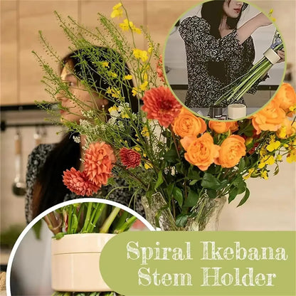 Flower Arrangement Spiral Flower Stem Holder Spiral Vase Flower Stem Holder Twisted Bouquet DIY Flower Accessories Flower Vessel