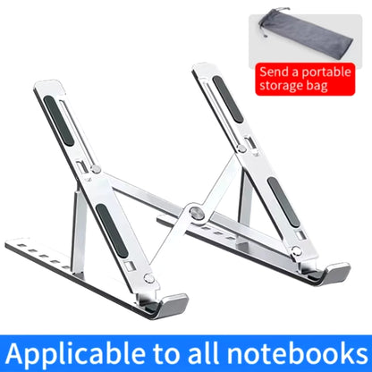 Aluminum Alloy Laptop Holder Stand Adjustable Foldable Portable for Notebook Computer Bracket Lifting Cooling Holder Non-Slip