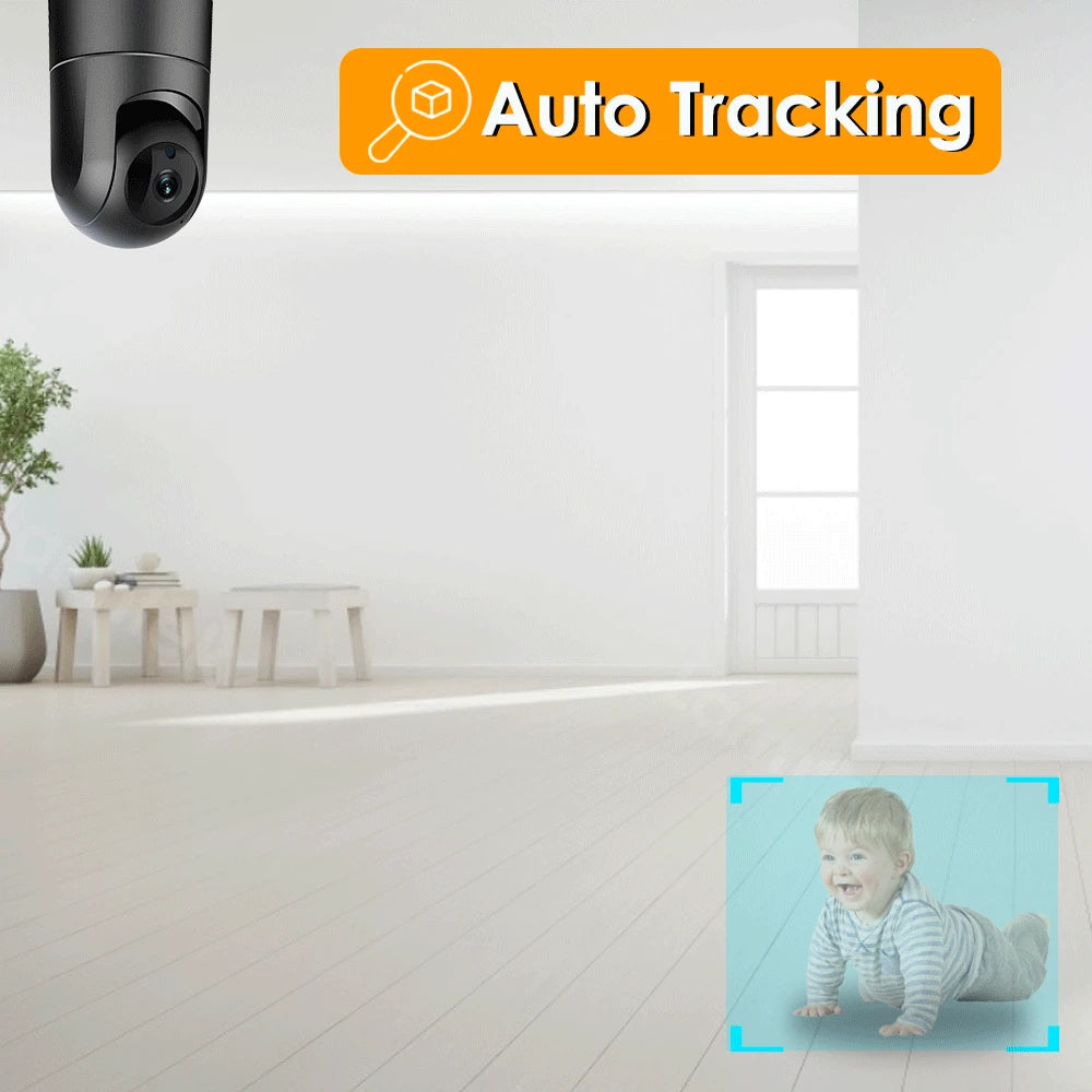 4MP IP Camera 5G Wifi 2K Baby Monitor 1080P Mini Indoor CCTV Security Camera Auto Tracking Audio Video Surveillance Camera Alexa