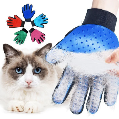 Cat Grooming Glove for Cats Wool Glove Pet Hair Deshedding Brush Comb Glove for Pet Dog Cleaning Massage Glove for Accessories