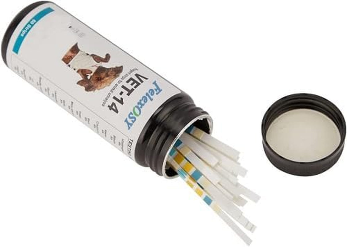 14 Parameter Pet Iurine-Test Strips for Dogs & Cats- 50 Count