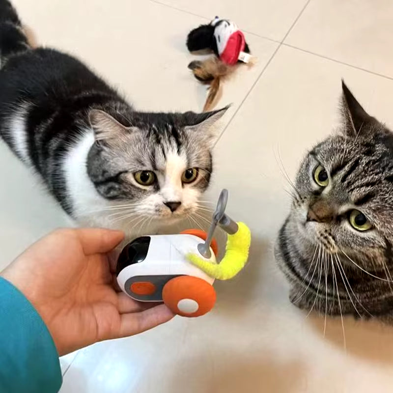 Smart Cat Toy Pet Interactive Remote Control Electric Car Toys Upgraded Version Rechargeable Puppy Training Game Cat Supplies