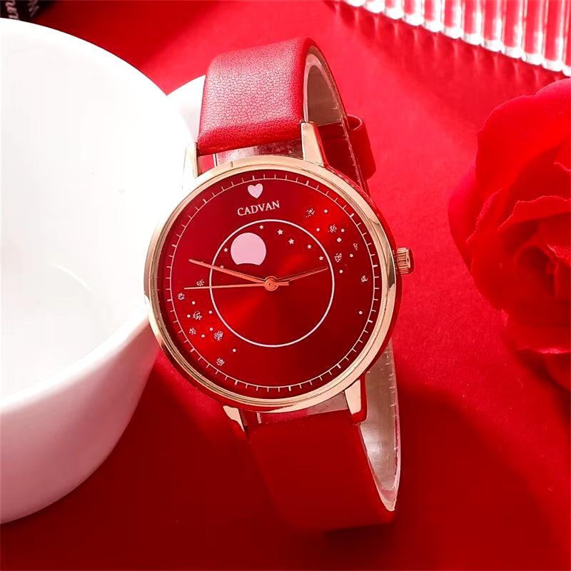 5PCS Set Women Fashion Quartz Watch Female Clock Luxury Brand Design Women Watches Simple Ladies Watches Montre Femme