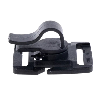 Outdoor Hydration Pack Water Bladder Drinking Tube MOLLE Webbing Clip Holder Plastic Dia. 8-10 Mm