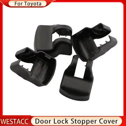 4Pcs Car Door Lock Cover Door Stopper Covers for Toyota Yaris Highlander Prado Prius Corolla Camry Rav4 Reiz Vois Accessories