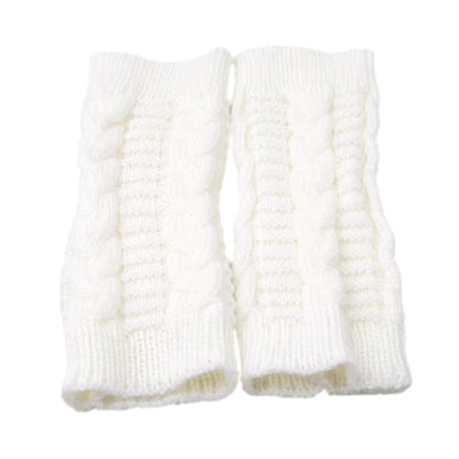 Knitted Long Hand Gloves Women'S Warm Embroidered Winter Gloves Fingerless Gloves for Women Girl Guantes Invierno Mujer Luvas