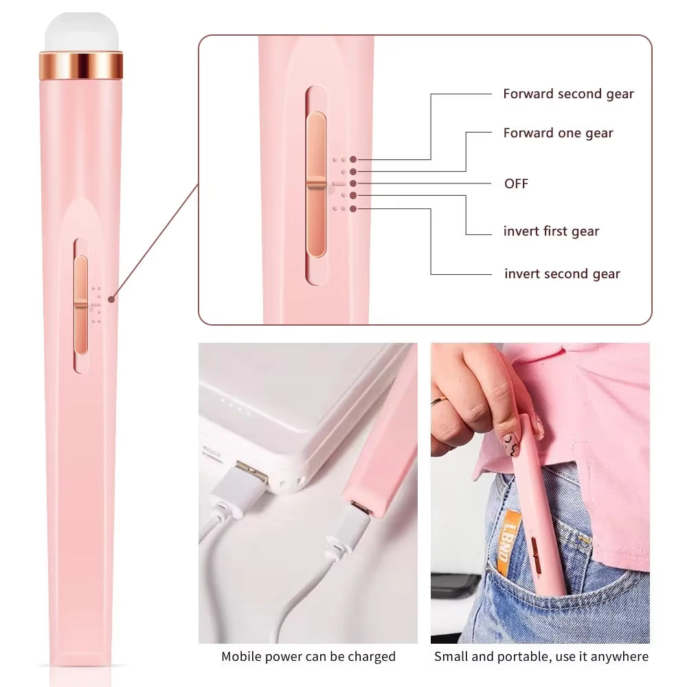 Acrylic Electric Nail Drill Portable Nail Drill Machine Professional Drill Bits for Remove Nails Pedicure Manicure