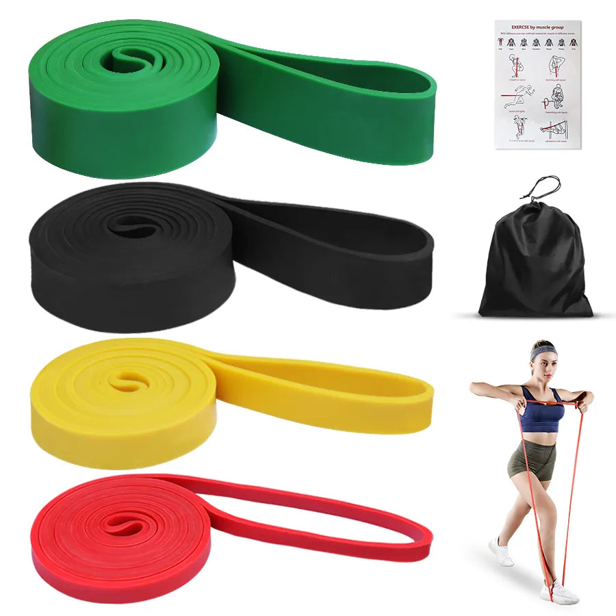 Heavy Duty Latex Resistance Band Exercise Elastic Band for Sport Strength Pull up Assist Band Workout Pilates Fitness Equipment