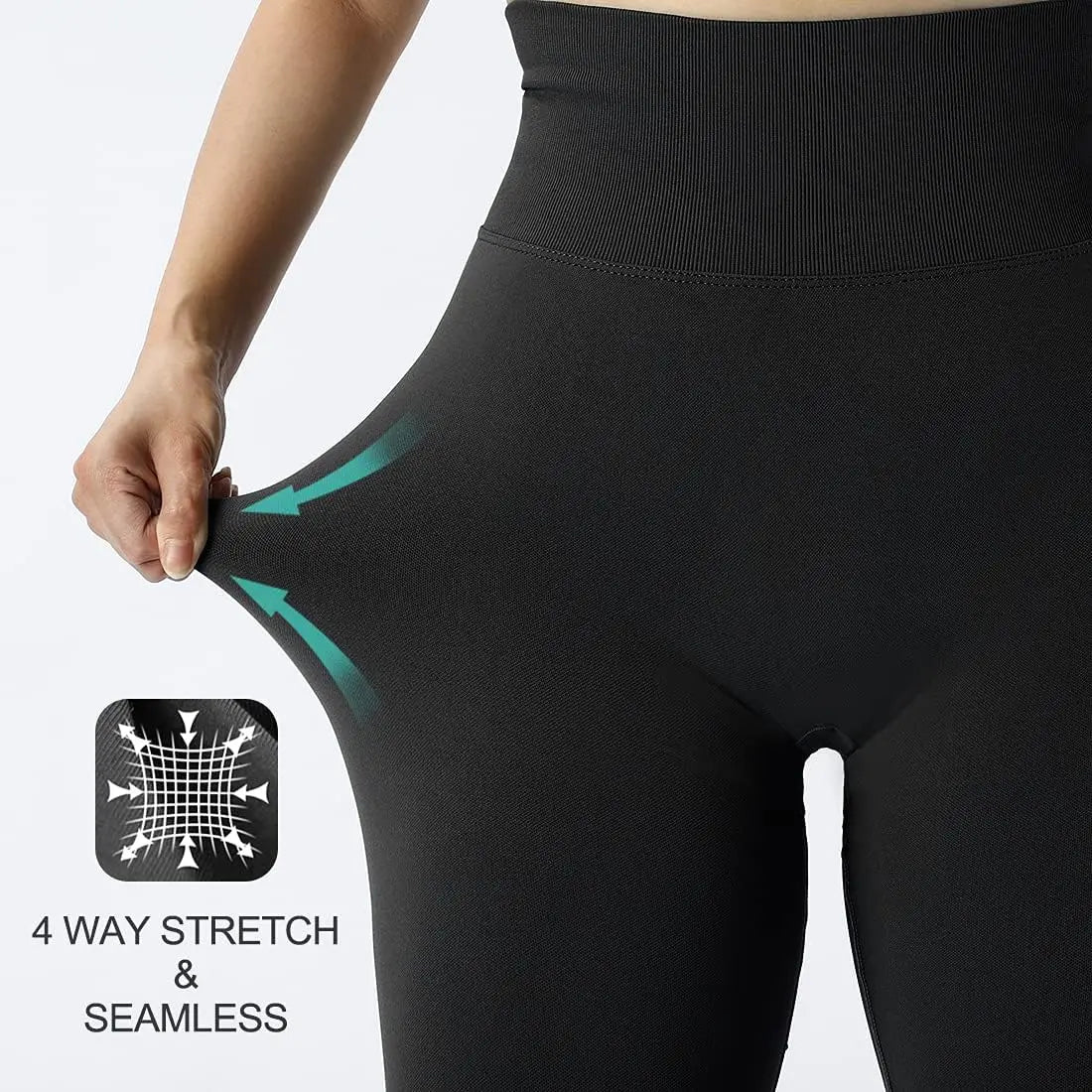 2023 Seamless Knitted Fitness GYM Pants Women'S High Waist and Hips Tight Peach Buttocks High Waist Nude Yoga Pants