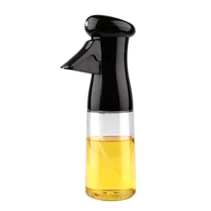 1Pc Black Transparent Kitchen Oil Bottle Cooking Oil Spray Olive Oil Bottle Fitness Barbecue Spray Oil Dispenser