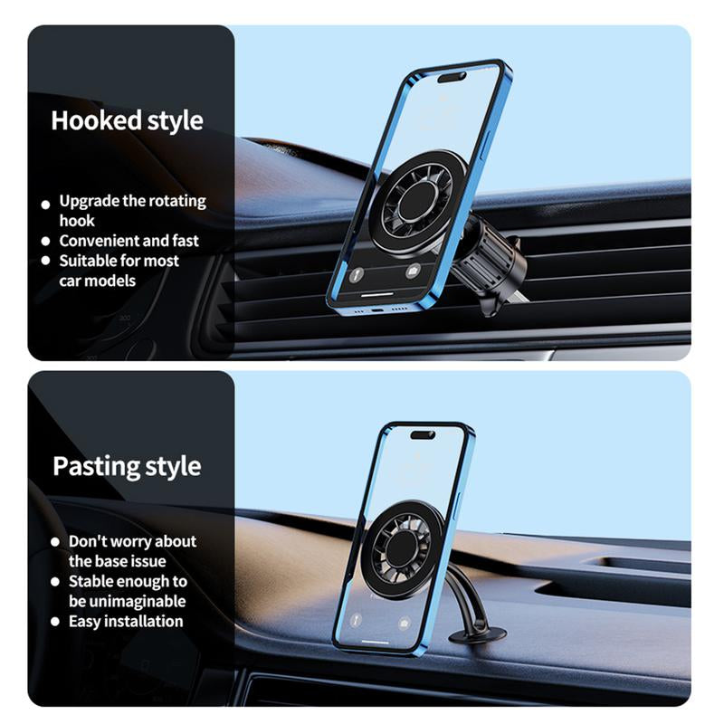 Magnet Phone Holder for Car, Car Dashboard / Front Windshield / Air Vent Phone Holder Magnetic Stand Mount Cradle Universal Fits for Iphone 16 15 14 13 12 11 Pro Max plus Samsung Galaxy Smartphone Accessories