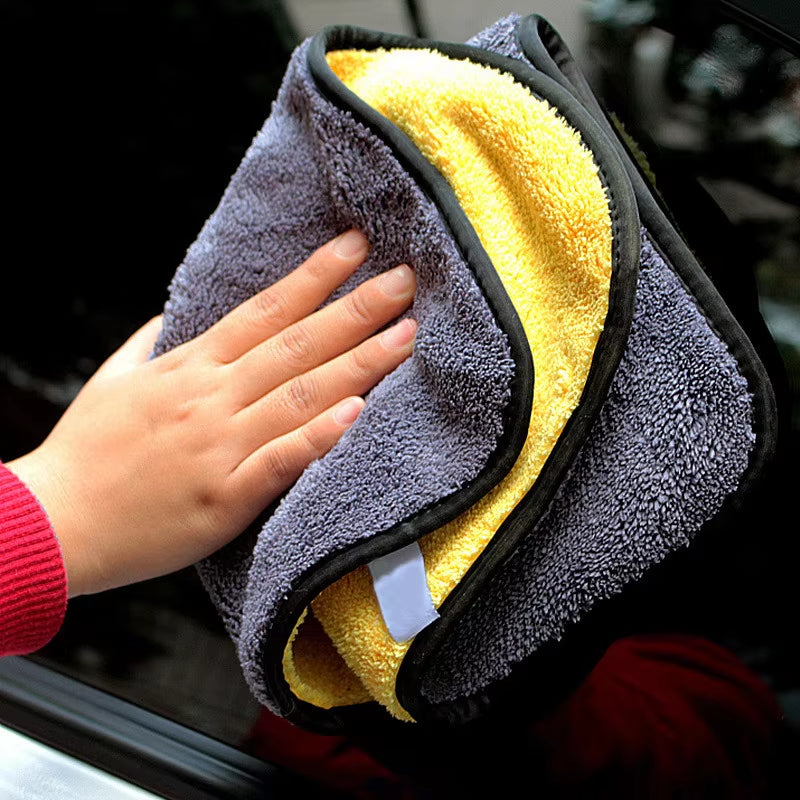 Microfiber Auto Wash Towel Car Cleaning Drying Cloth Hemming Car Care Cloth Detailing Car Wash Towel 30X30/40/60Cm