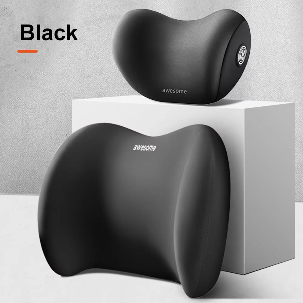 Car Pillow Headrest Neck Pillow Memory Foam Cervical Lumbar Support Car Headrest Back Pad Back Pillow Office Car Interior Acces