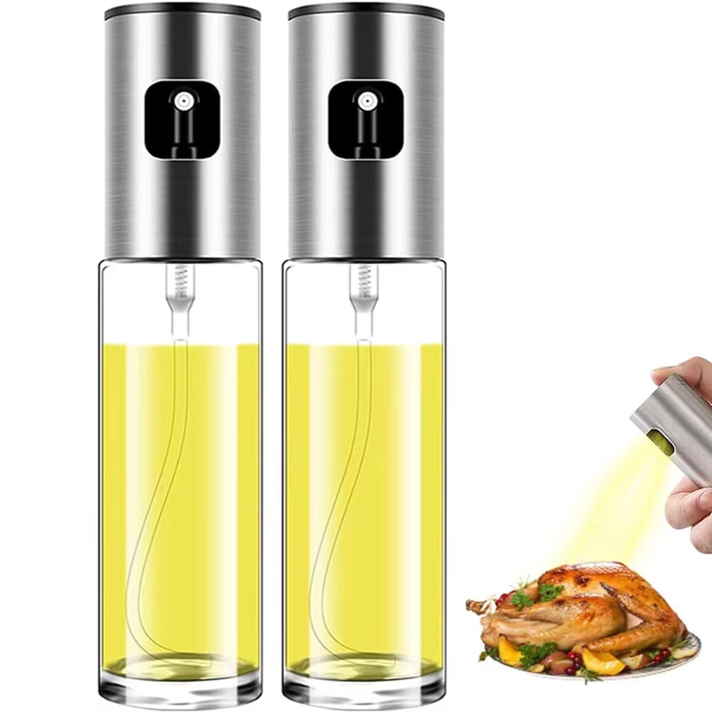 Glass Oil Sprayer for Cooking Olive Spray Mister for Salad BBQ Kitchen Baking Empty Vinegar Bottle