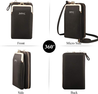 Small Crossbody Phone Bag for Women Lightweight PU Leather Phone Wallet Purse with Shoulder Strap&Card Slots