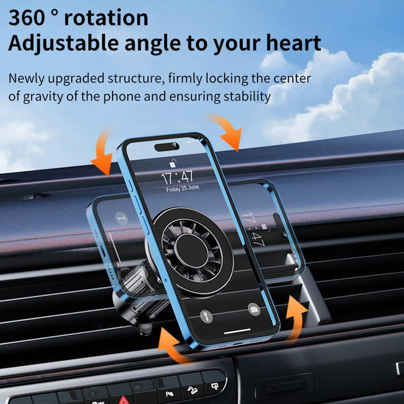 Magnet Phone Holder for Car, Car Dashboard / Front Windshield / Air Vent Phone Holder Magnetic Stand Mount Cradle Universal Fits for Iphone 16 15 14 13 12 11 Pro Max plus Samsung Galaxy Smartphone Accessories