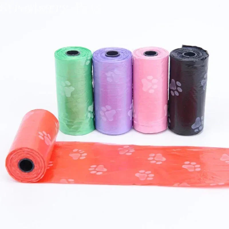 5Rolls 100Pcs Cat Dog Poop Bags Outdoor House for Dogs Clean Refill Garbage Bag Dog Accessories